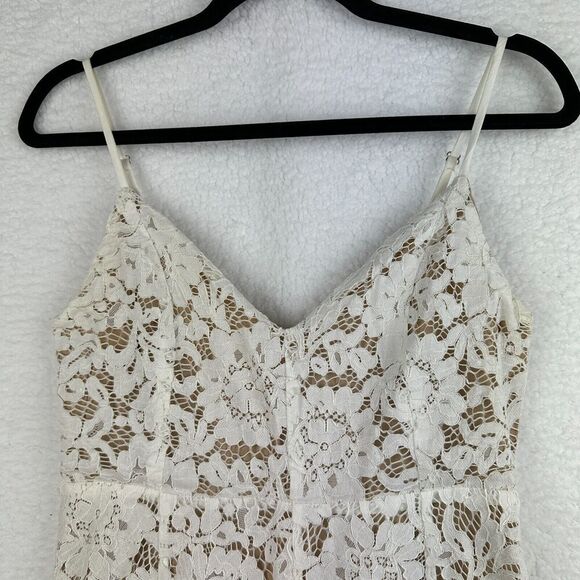 Lulus One Wish Lace Midi Dress Womens Small Bridal Wedding Beach Coastal LWD - Picture 6 of 12